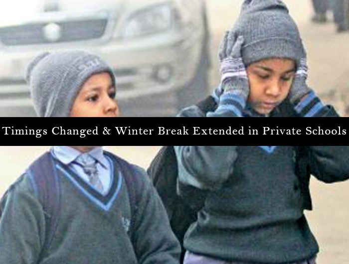 winter Timings in chandigarh schools