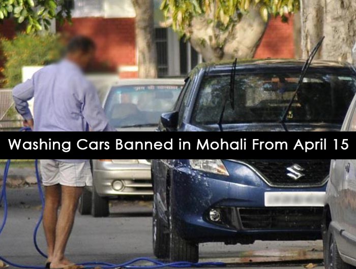 mohali-cars washing banned