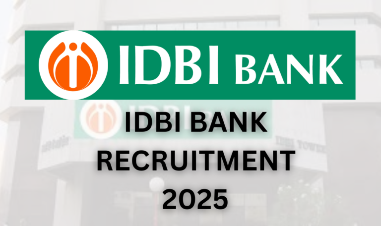 IDBI Bank Recruitment 2025