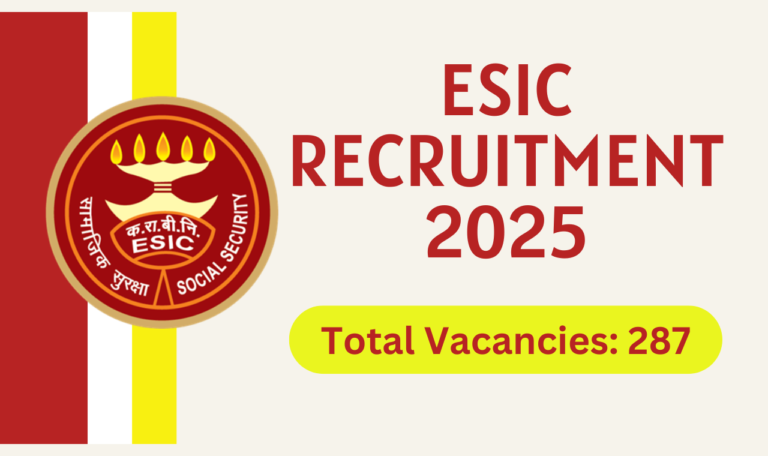 ESIC Recruitment 2025