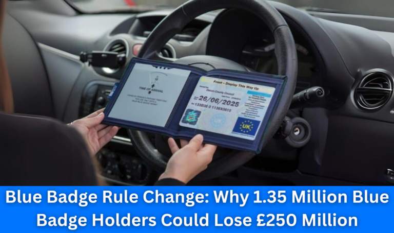 Blue Badge Rule Change: Why 1.35 Million Blue Badge Holders Could Lose £250 Million