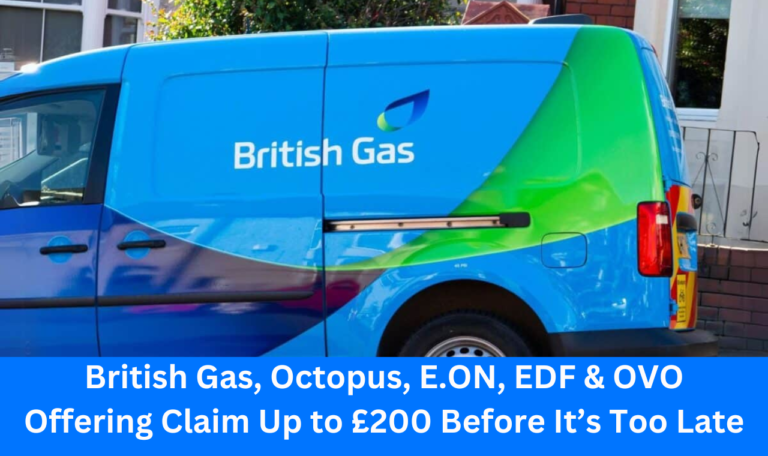 British Gas, Octopus, E.ON, EDF & OVO Offering Claim Up to £200 Before It’s Too Late