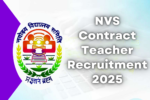 NVS Contract Teacher Recruitment 2025