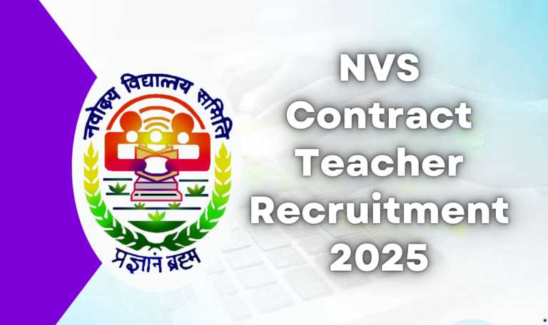 NVS Contract Teacher Recruitment 2025