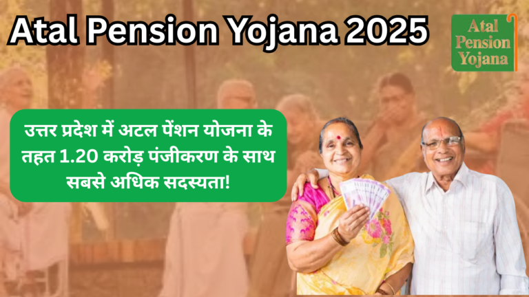 Uttar Pradesh Achieves Top Position in Atal Pension Yojana with 1.20 Crore Registrations